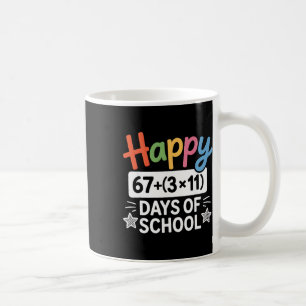Caneca De Café Equação Matemática Professor do 100º Dia Feliz 100
