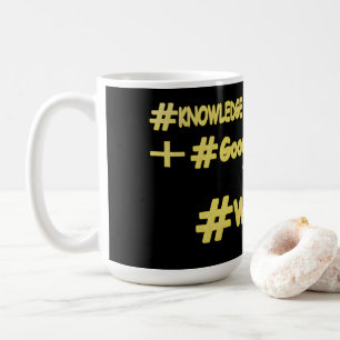 Caneca De Café "EQUAÇÃO WISDOM" Design de Expressão de Cuta. Comp