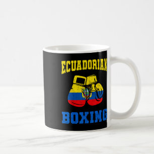 Caneca De Café Equatoriana Boxando Luvas do Orgulho Equador Boxan