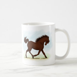 Caneca De Café Equestre castanho