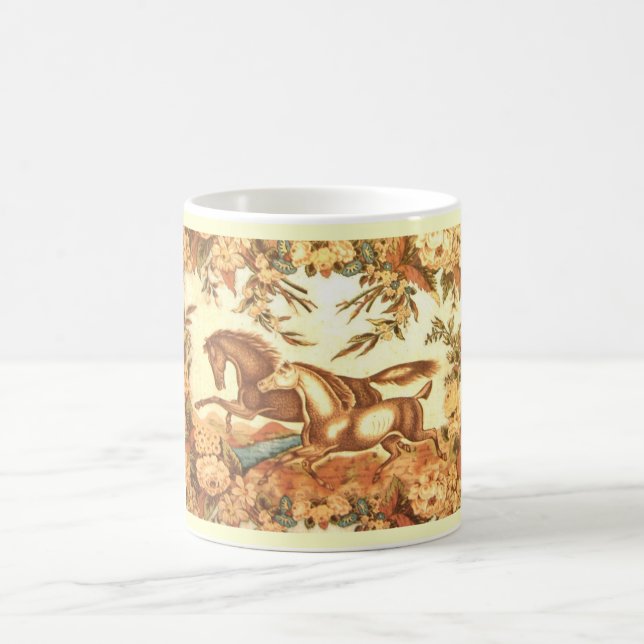 Caneca de café equestre do vintage (Centro)