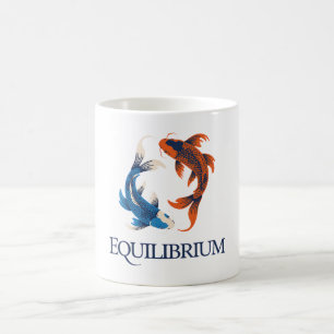 Caneca De Café Equilíbrio – Koi Japonês Símbolo de Equilíbrio