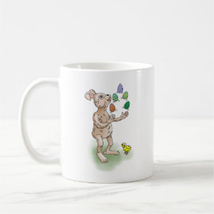 Caneca De Café Equilibrista Coelho de Páscoa