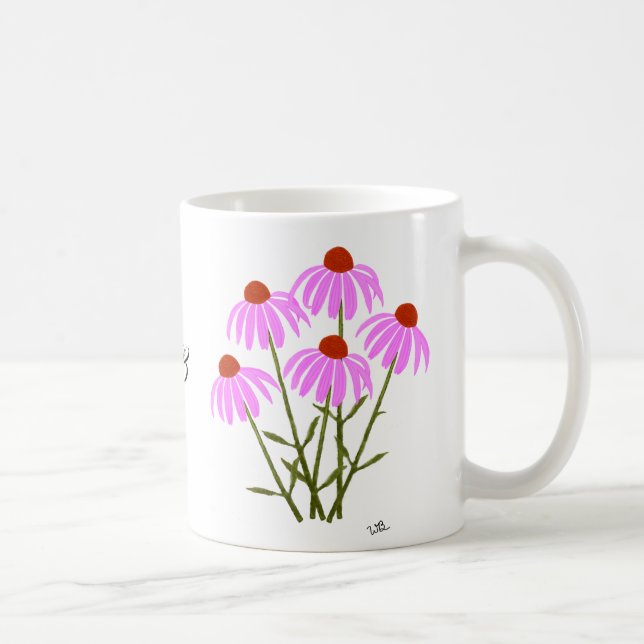 Caneca De Café Equináceas Roxas (Direita)