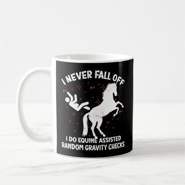 Caneca De Café Equine Assisted Gravity Checks Horse (Esquerda)