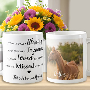Caneca De Café Equine Pet Loss Keepsakue Memorial