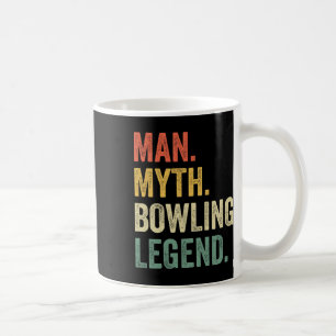 Caneca De Café Equipa de Bowling Lenda do Homem Engraçado do Míti