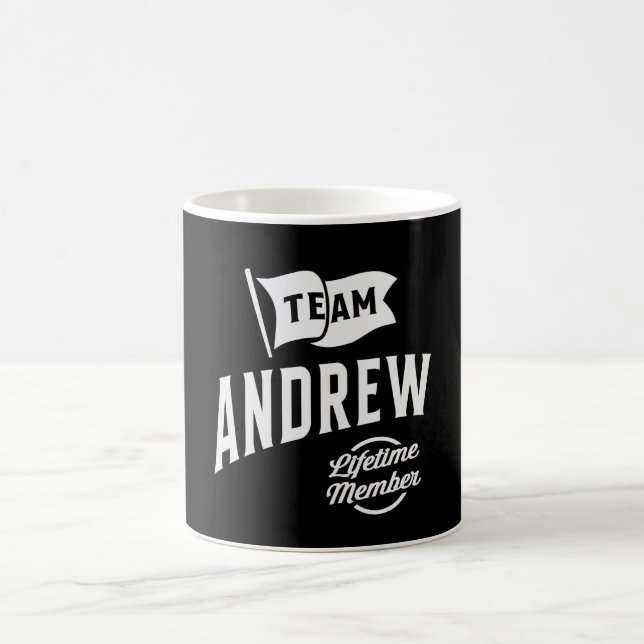 Caneca De Café Equipe Andrew Lifetime Membro (Centro)