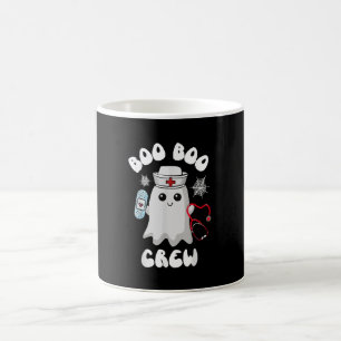 Caneca De Café Equipe Boo Boo Enfermeira Fofa Fantasma Halloween
