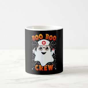 Caneca De Café Equipe Boo Boo Enfermeira Óculos de Leopardo Pregu