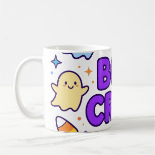 Caneca De Café Equipe Boo Fantasmas Lindos Tipografia de Hallowee