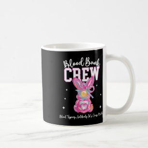 Caneca De Café Equipe Bunny Bow Easter Blood Bynk Técnico de Labo