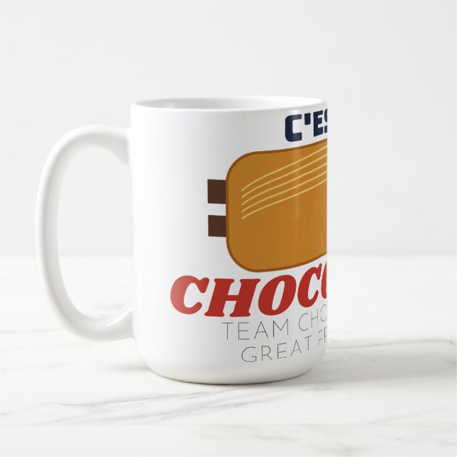 Caneca De Café Equipe Chocolatine Debate Francês Chocolatine Cane (Esquerda)