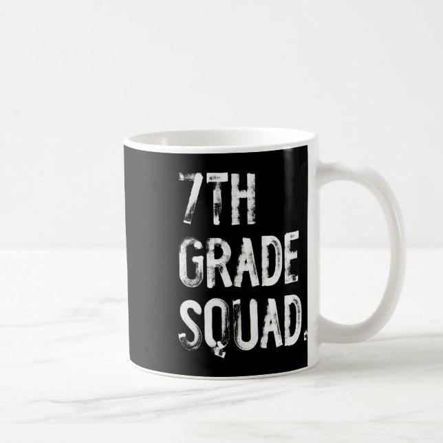 Caneca De Café Equipe da 7ª Série de Volta às Aulas Aluno Profess (Direita)