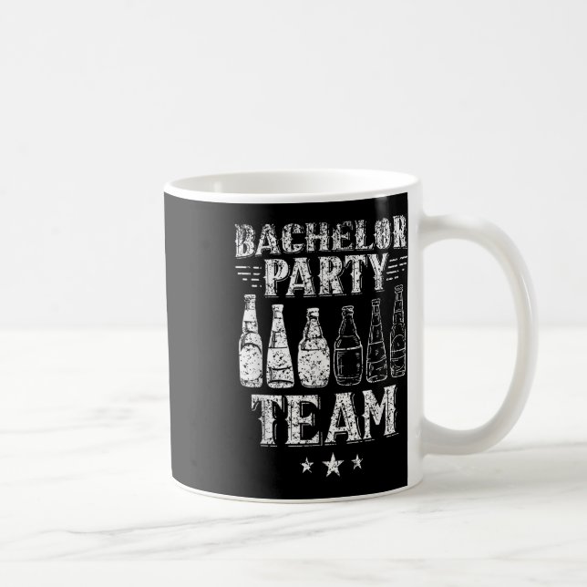 Caneca De Café Equipe da Festa de Despedida de Solteiro Noivo Noi (Direita)