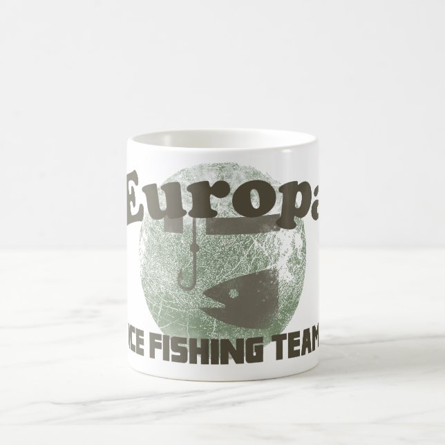 Caneca De Café Equipe da pesca do gelo do Europa (Centro)