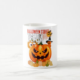 Caneca De Café Equipe da Rua Halloween Boo Engraçado e T-Shirt Bo