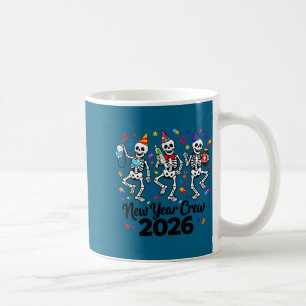 Caneca De Café Equipe de Ano Novo Enfermeira Esqueleto 2026 Er Ic
