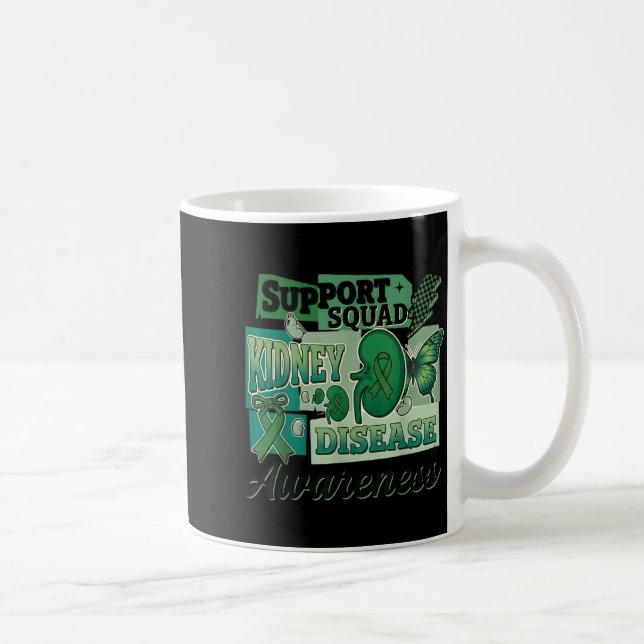 Caneca De Café Equipe de Apoio à Conscientização sobre Doenças Re (Direita)