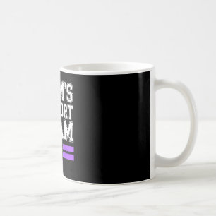 Caneca De Café Equipe de apoio da mamãe família lupus conscientiz