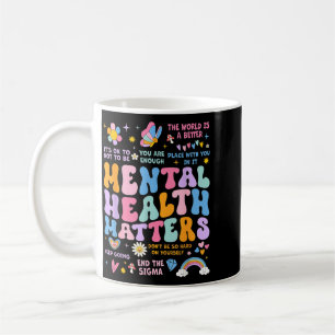 Caneca De Café Equipe de Apoio Mental Health Matters Groovy Homen