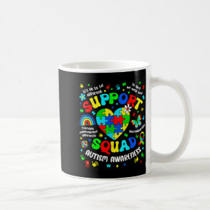 Caneca De Café Equipe de apoio quebra-cabeça conscientização auti
