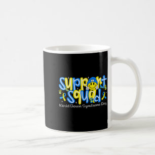 Caneca De Café Equipe de Apoio Sorriso Face Mundial Síndrome de D