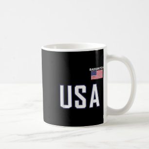 Caneca De Café Equipe de Badminton da Bandeira dos EUA Equipament