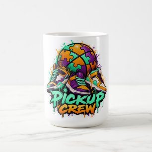 Caneca De Café Equipe de Basquete de Rua Arte Urbana