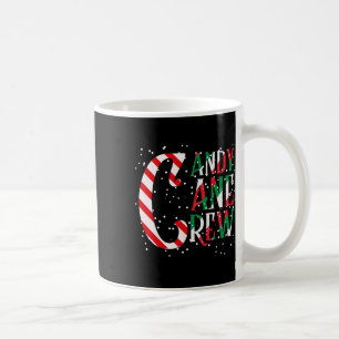 Caneca De Café Equipe de Bastão de Doces do Natal Família Corresp