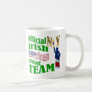 Caneca De Café Equipe de bebendos irlandesa da América do Norte