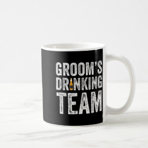 Caneca De Café Equipe de bebida engraçada do noivo padrinhos desp