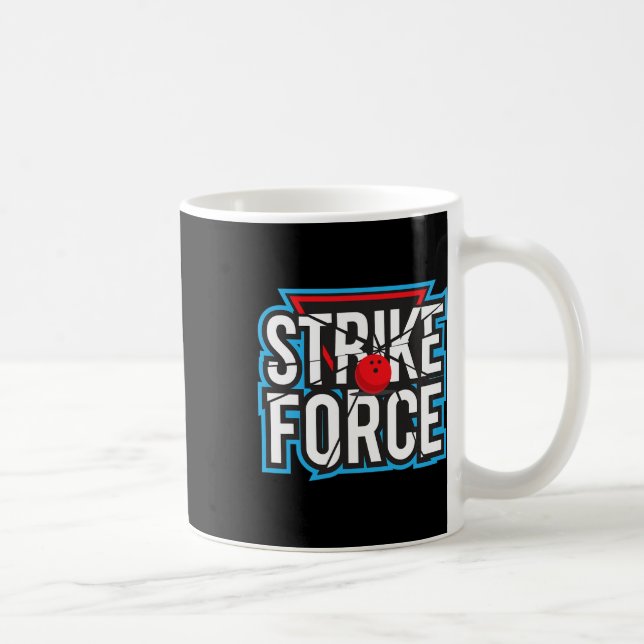 Caneca De Café Equipe de Boliche da força de ataque da Boliche da (Direita)