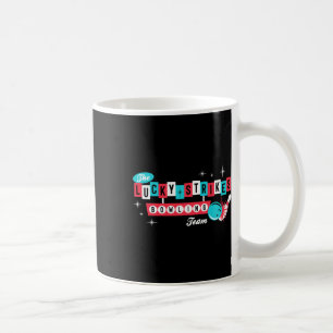 Caneca De Café Equipe de Boliche Lucky Strikes - Retro Homens Mul