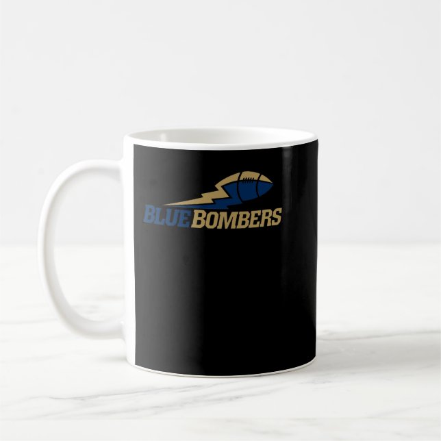 Caneca De Café Equipe de Bombardeiros Azuis Winnipeg (Esquerda)