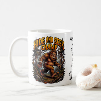Caneca De Café Equipe de Busca do Pé Grande Sasquatch Esconde-Esc