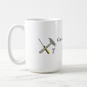 Caneca De Café Equipe de Construção com Nome
