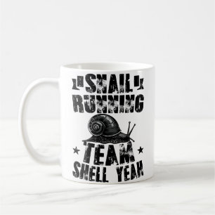 Caneca De Café Equipe de corrida de lesma engraçada irônica camis