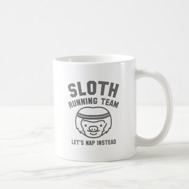 Caneca De Café Equipe de corrida de preguiça (Direita)