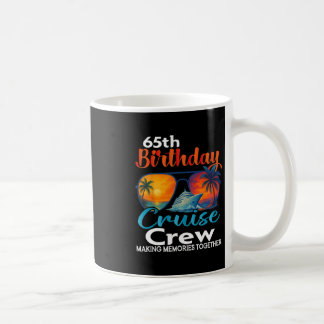 Caneca De Café Equipe de Cruzeiro de Aniversário de 65 anos Amigo
