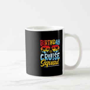 Caneca De Café Equipe de Cruzeiro de Aniversário Festa de Férias