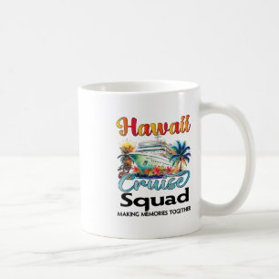 Caneca De Café Equipe de Cruzeiro no Havaí 2025 Amigo Família Cru