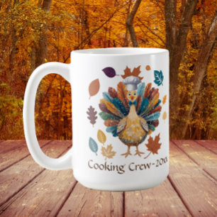 Caneca De Café Equipe de Culinária Pilgrim Peru Thanksgiving