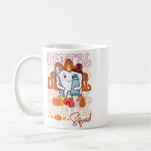 Caneca De Café Equipe de Dentários Festivos do Esquadrão de Ação