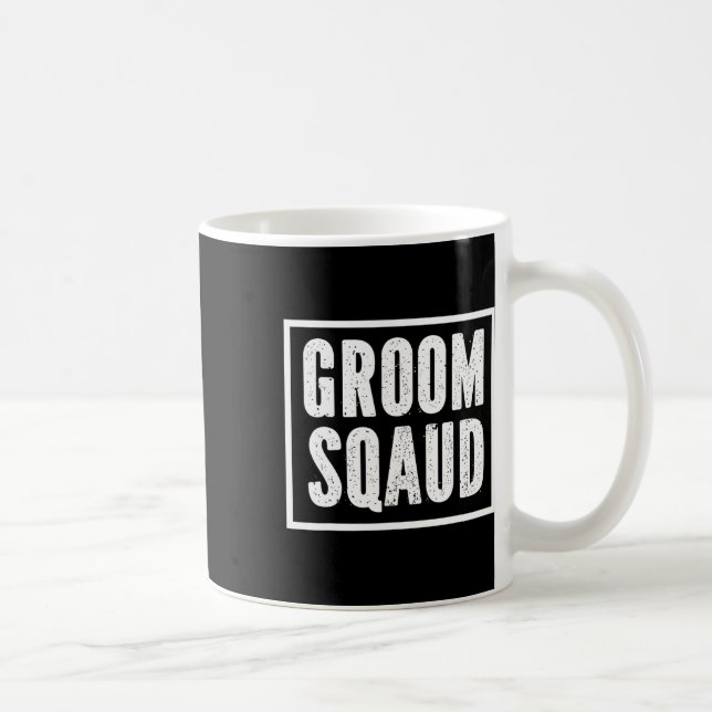 Caneca De Café Equipe de Despedida de Solteiro do Noivo Esquadrão (Direita)