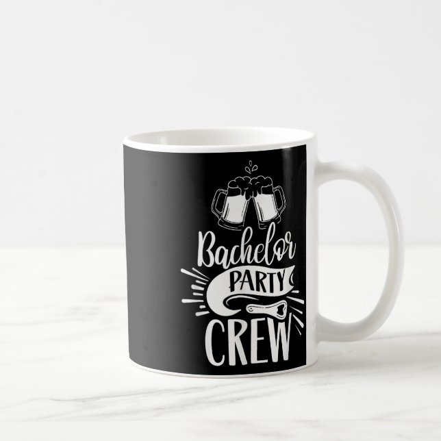 Caneca De Café Equipe de despedida de solteiro noivo noiva  (Direita)