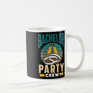 Caneca De Café Equipe de despedida de solteiro noivo noiva 