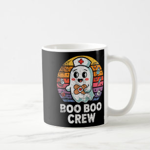 Caneca De Café Equipe de Enfermeira Boo Boo Vintage Retro Hallowe