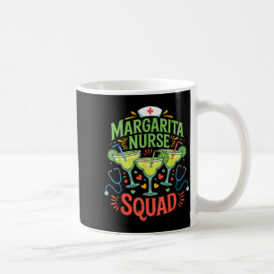 Caneca De Café Equipe de enfermeira margarita engraçada festa cin