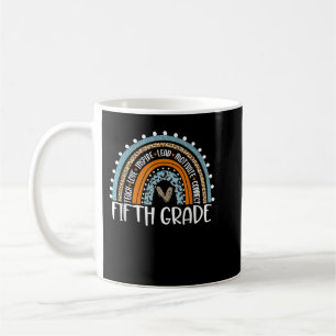 Caneca De Café Equipe de Estudantes do Quinto Professor do Quinto